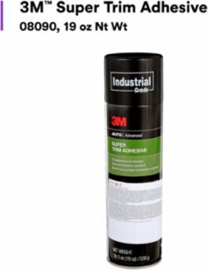 3M™ Super Trim Adhesive, 08090, 19 oz Nt Wt, 6 per case