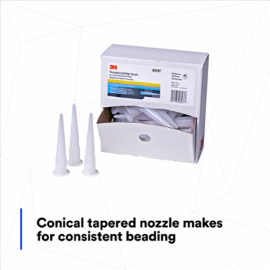 3M™ Threaded Cartridge Nozzle 08187, 50/Carton, 6 Cartons/Case