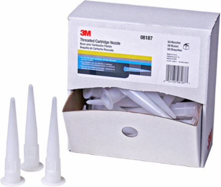 3M™ Threaded Cartridge Nozzle 08187, 50/Carton, 6 Cartons/Case