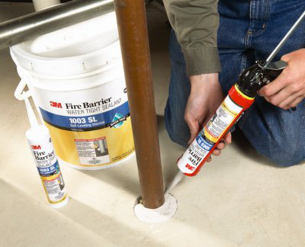 3M Fire Barrier Water Tight Sealant 1003 SL, 10.1 fl. oz., Cartridge, 12/case