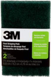 3M™ Final Stripping Pads 10113NA, 0 Fine, Two-pack, Open Stock , 3-3/4 in. x 6 in. x 5/16 in. each