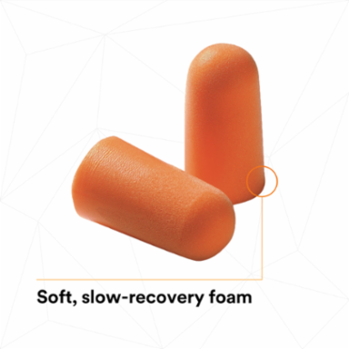 3M™ Foam Earplugs 1100, Uncorded, 1000 Pair/Case