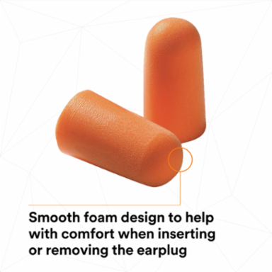 3M™ Foam Earplugs 1100, Uncorded, 1000 Pair/Case