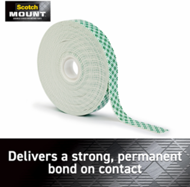 Scotch-Mount™ Indoor Double-Sided Mounting Tape Mega Roll 110H-LONGDC-EF, 0.75 in x 350 in (1.9 cm x 8.89 m)