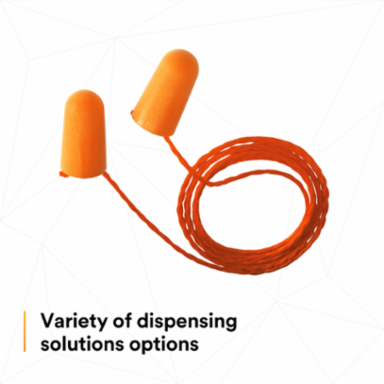 3M™ Foam Earplugs 1110, Corded, 500 Pair/Case