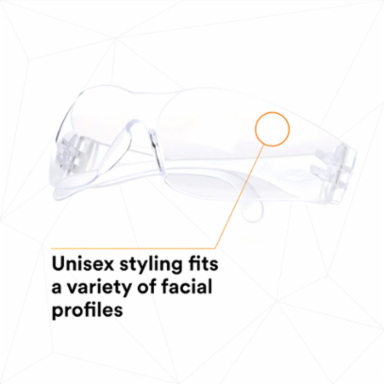 3M™ Virtua™ Protective Eyewear 11329-00000-20 Clear Anti-Fog Lens, Clear Temple 20 EA/Case