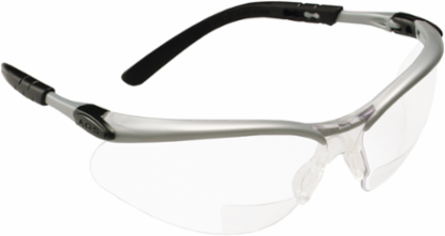 3M™ BX™ Reader Protective Eyewear 11374-00000-20, Clear Lens, Silver Frame, +1.5 Diopter, 20 ea/Case