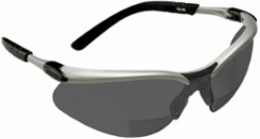 3M BX Reader Protective Eyewear 11377-00000-20, Gray Lens, Silver Frame, +1.5 Diopter, 20 EA/Case