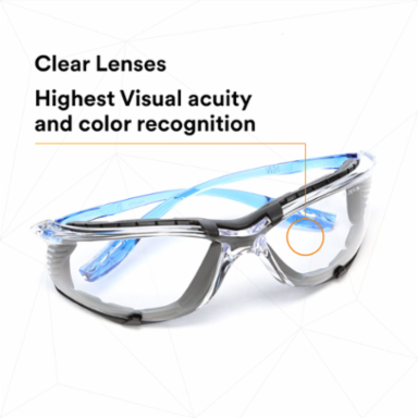 3M™ Virtua™ CCS Protective Eyewear 11872-00000-20, with Foam Gasket, CLEAR Anti-Fog Lens, 20 EA/Case