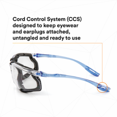 3M™ Virtua™ CCS Protective Eyewear 11872-00000-20, with Foam Gasket, CLEAR Anti-Fog Lens, 20 EA/Case