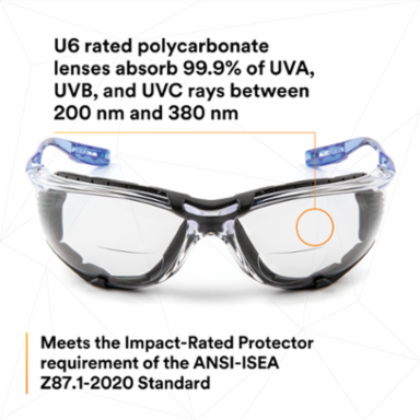 3M™ Virtua™ CCS Protective Eyewear 11872-00000-20, with Foam Gasket, CLEAR Anti-Fog Lens, 20 EA/Case