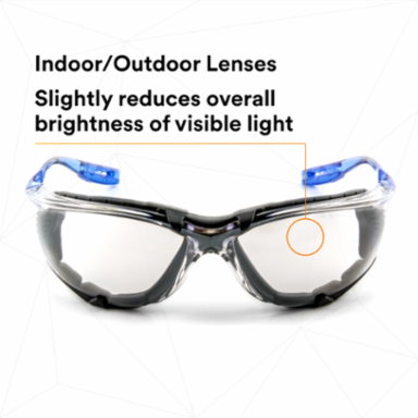3M™ Virtua™ CCS Protective Eyewear 11874-00000-20, with Foam Gasket, I/O Mir Anti-Fog Lens, 20 EA/Case