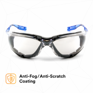 3M™ Virtua™ CCS Protective Eyewear 11874-00000-20, with Foam Gasket, I/O Mir Anti-Fog Lens, 20 EA/Case