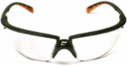 3M™ Privo™ Protective Eyewear 12261-00000-20 Clear Anti-Fog Lens, Black Frame 20 EA/Case