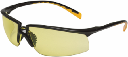 3M™ Privo™ Protective Eyewear 12263-00000-20 Amber Anti-Fog Lens, Black Frame 20 EA/Case
