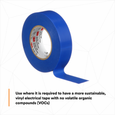 LEX GENERAL USE VINYL ELECTRICAL TAPE 165, BLUE, 19 MM X 18 M (3/4 IN X 60 FT), 0.15 MM (6 MIL)