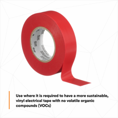 LEX GENERAL USE VINYL ELECTRICAL TAPE 165, RED, 19 MM X 18 M (3/4 IN X 60 FT), 0.15 MM (6 MIL)