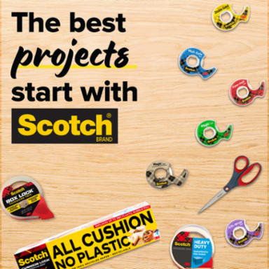 Scotch® Super-Hold Tape, 198-ESF, 3/4 in x 650 in (19 mm x 16.5 m)