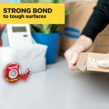 Scotch® Super-Hold Tape 198DM-2-ESF, 3/4 in x 600 in (19 mm x 15.2 m, 2 pack)