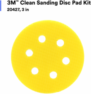 3M™ Clean Sanding Disc Pad Kit 20427, 3 in, 5 Kits/Case