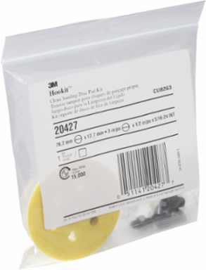 3M™ Clean Sanding Disc Pad Kit 20427, 3 in, 5 Kits/Case