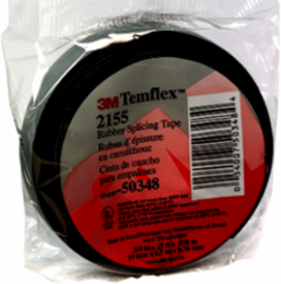 Temflex Rubber Splicing Tape, 3/4 Inch x 22 ft, Black, 30 mil Thickness, 600V