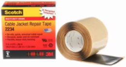 SCOTCH CABLE JACKET REPAIR TAPE, 2234, BLACK, 60 MIL (1.52 MM), 2 IN X 6 FT (50.8 MM X 1.8 M)