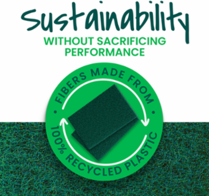 Scotch-Brite® Heavy Duty Scour Pad 224-T, 12/4