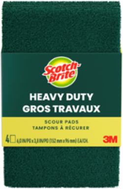 Scotch-Brite® Heavy Duty Scour Pad 224-T, 12/4