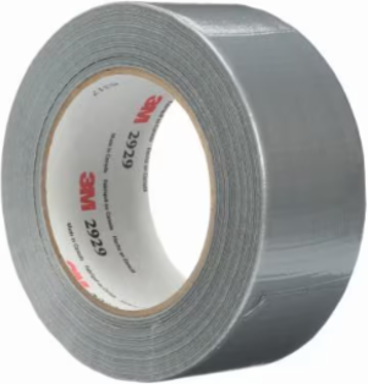 3M GENERAL USE DUCT TAPE, 2929, SILVER, 1.9 IN X 50 YD (48 MM X 45.7 M), 24 ROLLS PER CASE
