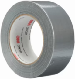 3M GENERAL USE DUCT TAPE, 2929, SILVER, 1.9 IN X 50 YD (48 MM X 45.7 M), 24 ROLLS PER CASE