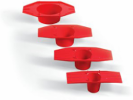 Fire Barrier Cast-In Device Metal Deck Adaptor, 2 Inch, 3 Hour Fire Rating