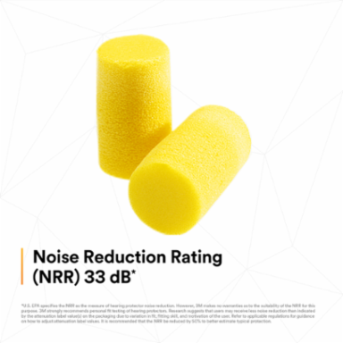 3M™ E-A-R™ Classic™ Plus Earplugs 310-1101, Uncorded, Pillow Pack, 2000 Pair/Case