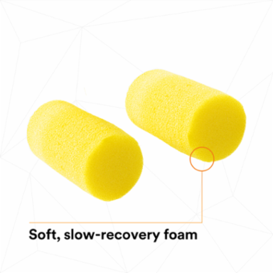 3M™ E-A-R™ Classic™ Plus Earplugs 310-1101, Uncorded, Pillow Pack, 2000 Pair/Case