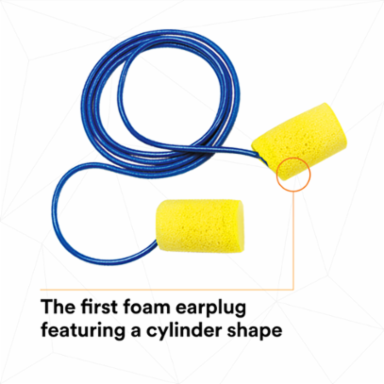 3M™ E-A-R™ Classic™ Earplugs 311-1101, Corded, Poly Bag, 2000 Pair/Case