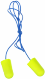 3M™ E-A-Rsoft™ Yellow Neons™ Earplugs 311-1251, Corded, Poly Bag, Large Size, 2000 Pair/Case