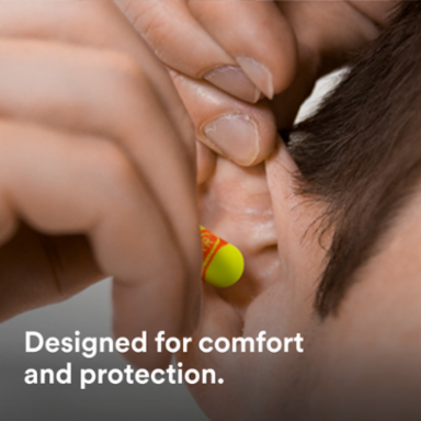 3M™ E-A-Rsoft™ SuperFit™ Earplugs 311-1254, Corded, Poly Bag, Regular Size, 2000 Pair/Case