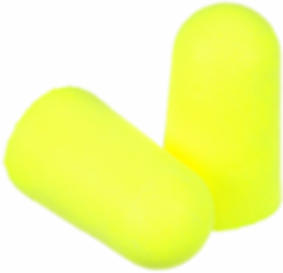 3M™ E-A-Rsoft™ Yellow Neons™ Earplugs 312-1251, Uncorded, Poly Bag, Large Size, 2000 Pair/Case