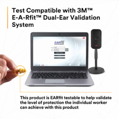 3M™ E-A-Rsoft™ FX™ Earplugs 312-1260, Corded, Poly Bag, 2000 Pair/Case