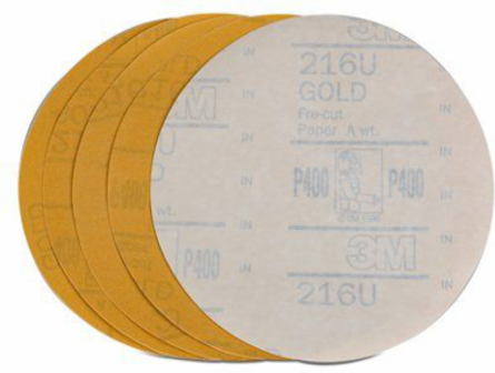 Sanding Disc, 6 Inch, 400 Grit, Aluminum Oxide, Stikit Attachment, 20 Discs per Case