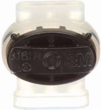 3M SCOTCHLOK ELECTRICAL INSULATION DISPLACEMENT CONNECTOR, 557, BLACK, PIGTAIL, 22-16 AWG
