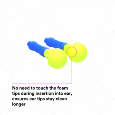 3M™ E-A-R™ Push-Ins™ Earplugs 318-1000, Uncorded, Poly Bag, 400 Pair/Case