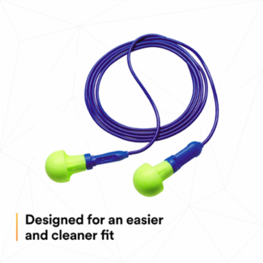 3M™ E-A-R™ Push-Ins™ Earplugs 318-1001, Corded, Poly Bag, 400 Pair/Case