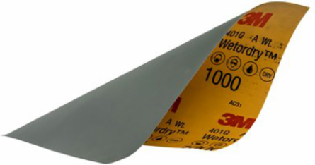 3M Wetordry Sandpaper, 32021, 1000 Grit, 9 inch x 11 inch, 5 per pack, 20 per case