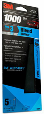 3M Wetordry Sandpaper, 32022, 1200 grit, 9 in x 11 in, 5 sheets per pack, 20 packs per case