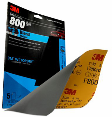 3M Wetordry Sandpaper, 32035, 800 Grit, 9 inch x 11 inch