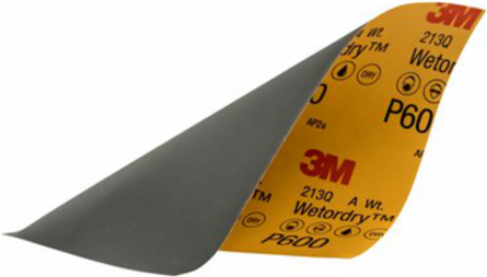 3M WetordrySandpaper, 32036, 600 Grit, 9 inch x 11 inch