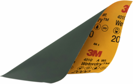 3M™ Wetordry™ Sandpaper, 32044, 2000 Grit, 9 in x 11 in, 5 per pack, 20 per case