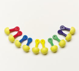 3M™ E-A-R™ EXPRESS™ Pod Plugs™ Earplugs 321-2200, Uncorded, Assorted Color Grips, Pillow Pack, 400 Pair/Case