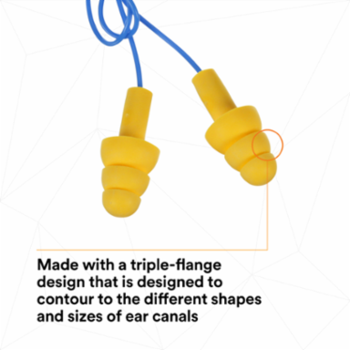 3M™ E-A-R™ UltraFit™ Earplugs 340-4004, Corded, Poly Bag, 400 Pair/Case